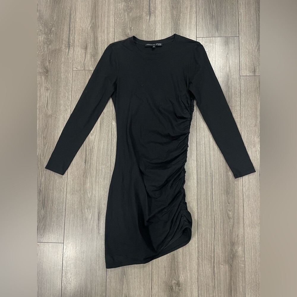 VERONICA BEARD‎ JAELYN RUCHED DRESS BLACK Sz S